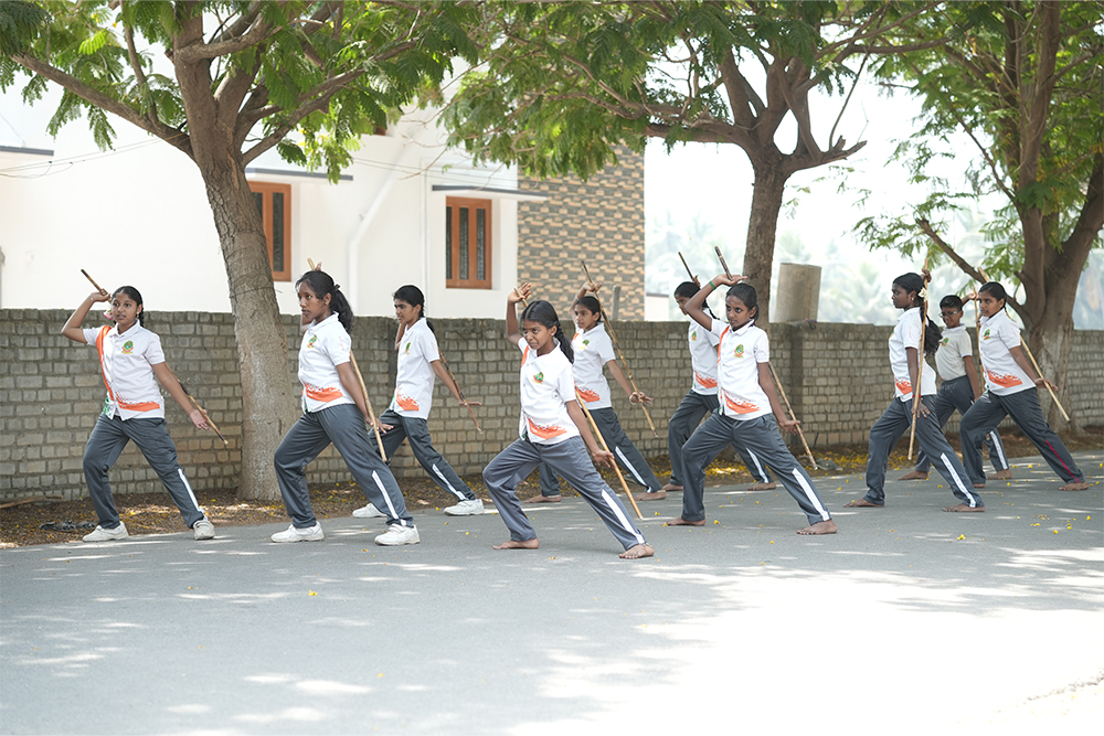 Silambam at Best School in Erode and Gobichettipalayam